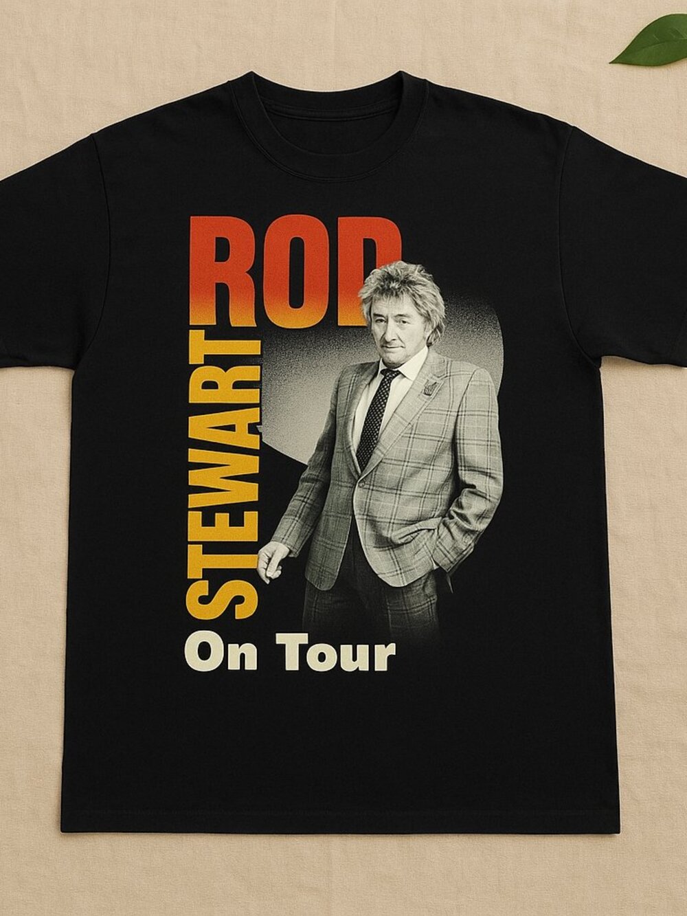 Vintage Rock On Tour Graphic T-Shirt Black Retro Music Tee